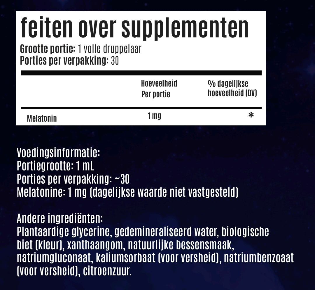 Kids Melatonine 1mg Dromensap Druppels  Bessensmaaak