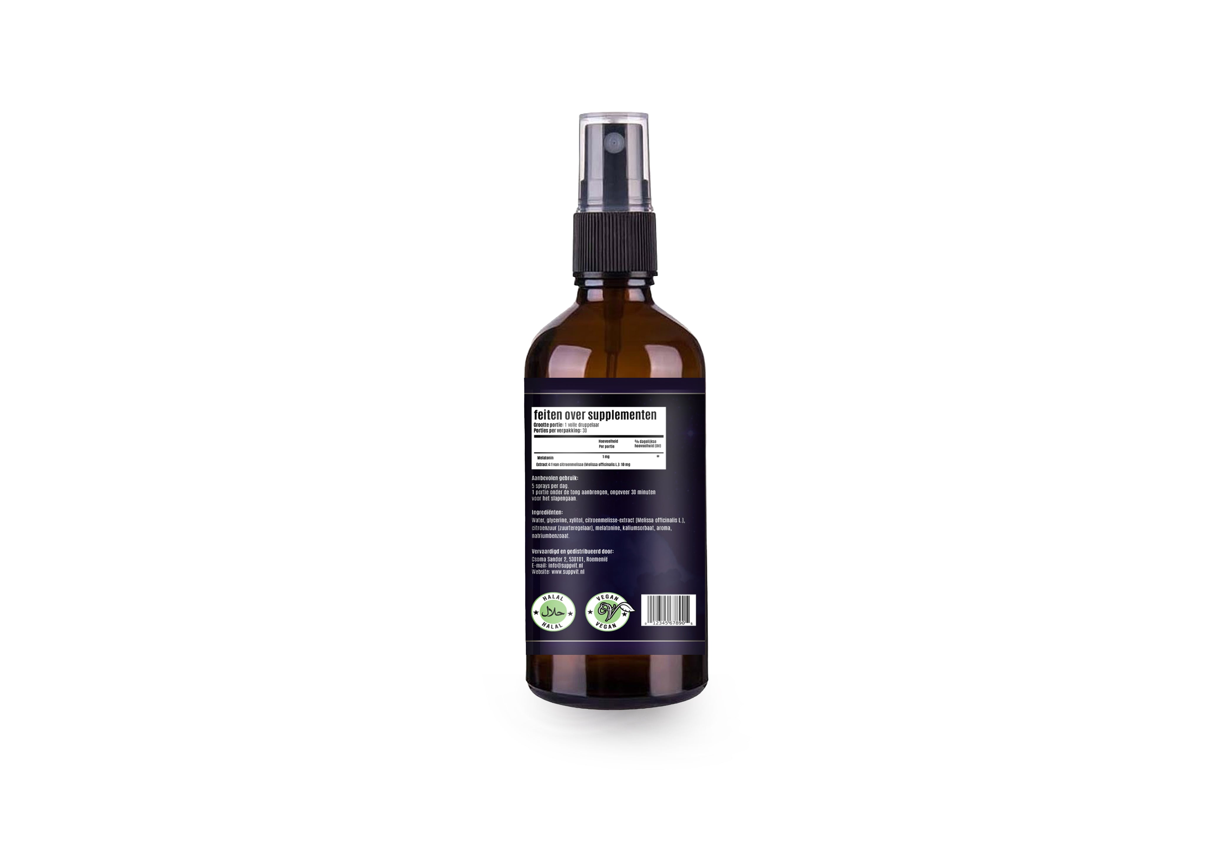 Melatonine met citroenmelisse 1mg Slaap spray